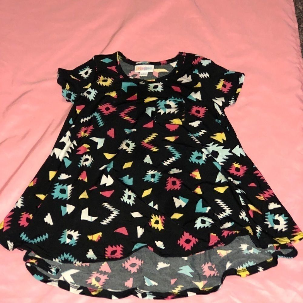 LuLaRoe Toddler Girl Dress Size 2 Tribal Aztec